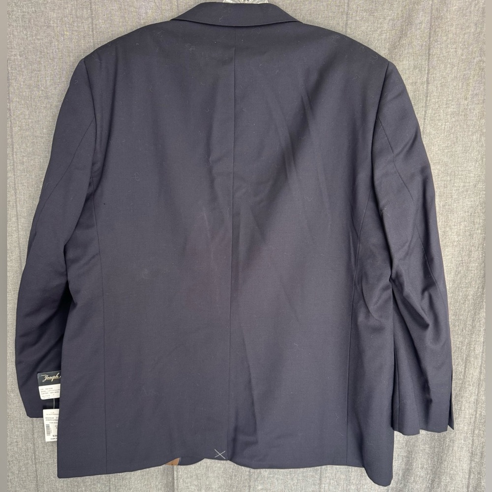 Joseph Feiss Gold Sport Coat Blazer 2 Button Navy Blue Twill Wool 42S Executive - Picture 4 of 5
